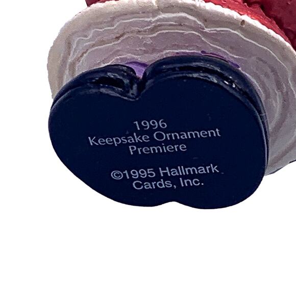 1996 Hallmark Merry Miniatures Bashful Mistletoe Premiere Event Ornament Set - Picture 10 of 12